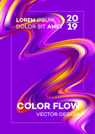 商业炫彩质感几何图形扭曲