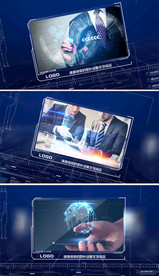 简洁大气商务企业图文展示