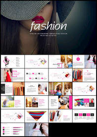 时尚风格优雅时装品牌宣传杂志风