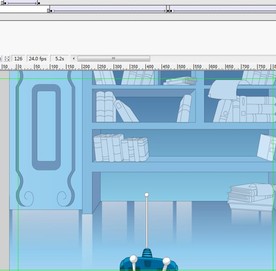 书房内玩耍的遥控汽车5秒