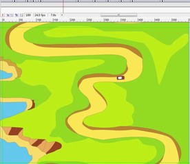 俯视图汽车拐弯穿过地面12秒