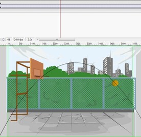篮球穿针引导线进球动画6秒