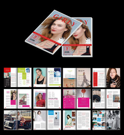 时尚杂志内刊word设计模板