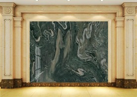 新中式抽象山水大理石纹背景墙