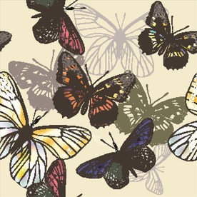 蝴蝶AI矢量图图片