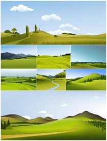 矢量风景田园系列