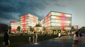 章丘商贸体-人视夜景