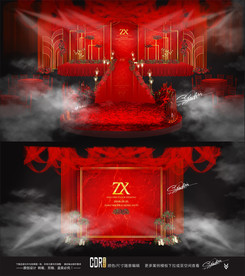 红金色主题婚礼设计