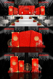 古典中式喜庆红色婚礼