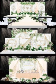 小清新大理石婚礼效果图