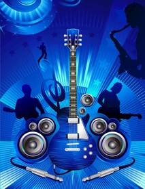 矢量欧美音乐海报