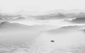 新中式山水 山水画