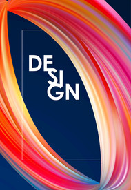 炫彩商业质感背景扭曲圆形开盘