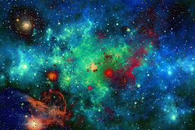 大型绚丽星空图背景