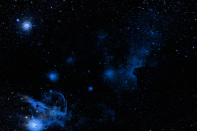 大型高清蓝色星空背景壁画