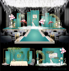 火烈鸟婚礼主题