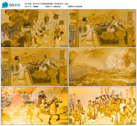 花木兰木兰诗诵读 舞台背景视频