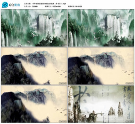 书声朗朗诵道德 舞台背景视频