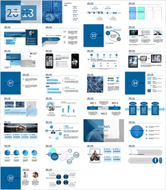 2019通用年终总结商务PPT