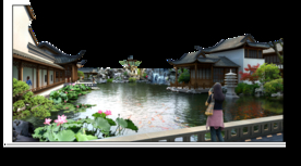 中式庭院景观设计效果图