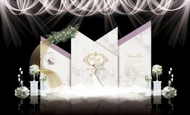 大理石主题婚礼舞台效果图