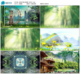 苗岭的早晨 舞台背景视频成品