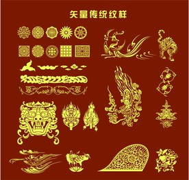 矢量传统纹样