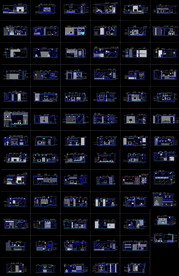 CAD电视背景墙立面