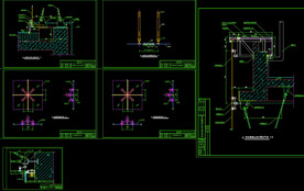 点式玻璃幕墙节点图