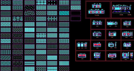 CAD纹理填充图块