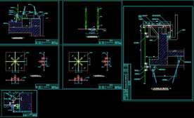 点式玻璃幕墙节点图