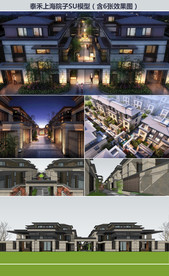 现代中式别墅合院