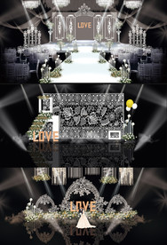 梦幻纯白简欧蕾丝风格婚礼效果图