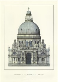 欧洲欧式古典建筑手绘建筑装饰画