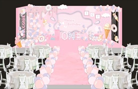 高清矢量宝宝周岁布置