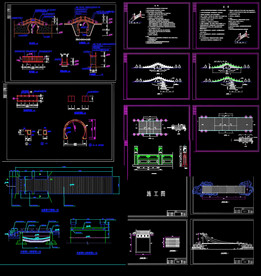 古拱桥建筑图纸