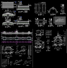 公园观景桥梁设计图纸