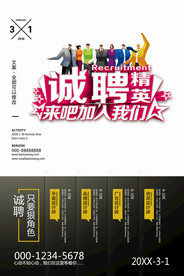 招聘广告 招聘展架 招聘x展架