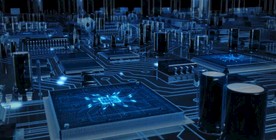 电子科技芯片信号传输