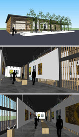 竹艺建筑室内外草图SU模型