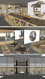 中式餐厅草图大师SU模型