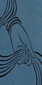 原创佛手莲花玄关背景墙背景画