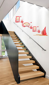 校园楼梯文化墙