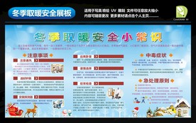 冬季取暖安全常识展板