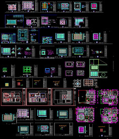 顶棚CAD图库