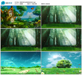 美丽的家园 舞台背景视频成品