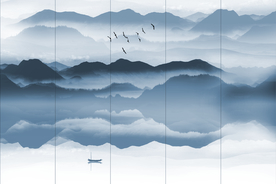 抽象山水画 大型山水画