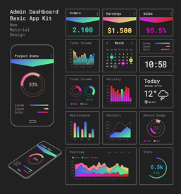 数据图表分析AI矢量素材