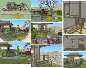 庭院园林景观SU