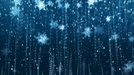 雪花飘落唯美歌舞背景